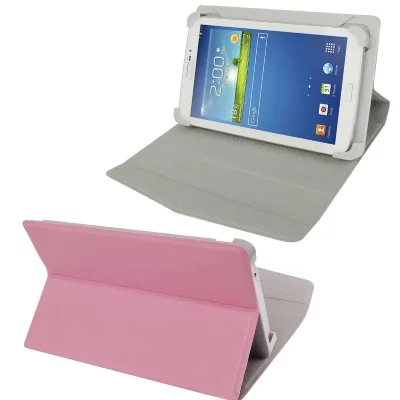 YONIS Etui universel pour Tablette 7 Pouces Housse Simili Cuir Rose Clair 