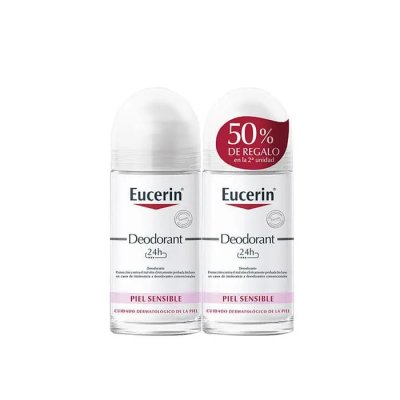 EUCERIN  D&eacute;odorant Roll On Peaux Sensibles 2x50 ml