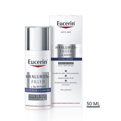EUCERIN  Hyaluron Filler Extra riche Soin de nuit Tube de 50 ml