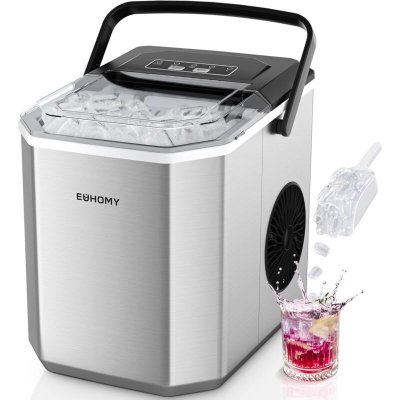 EUHOMY  Machine &agrave; gla&ccedil;ons 12kg/24h 9 gla&ccedil;ons en 6 minutes avec pelle &agrave; gla&ccedil;ons et panier