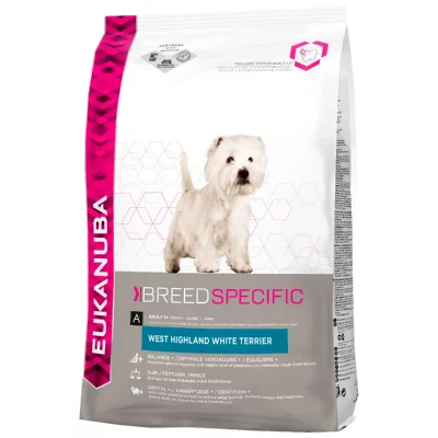 EUKANUBA  Breed Specific West Highland White Terrier pour chien 2,5 kg