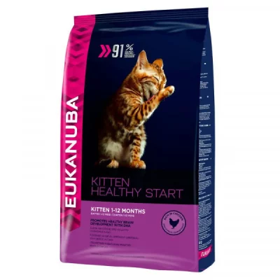EUKANUBA  Healthy Start Kitten, poulet - lot % : 3 x 2 kg