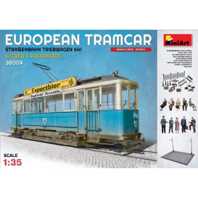 MINIART European Tramcar(strassenbahn Triebwagen 641) With Crew & Passengers- 1:35e - 