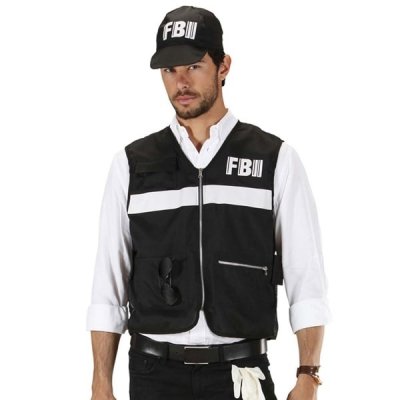 TOTALCADEAU Eurowebb Costume Agent du FBI d&eacute;guisement avec Casquette FBI M - L
