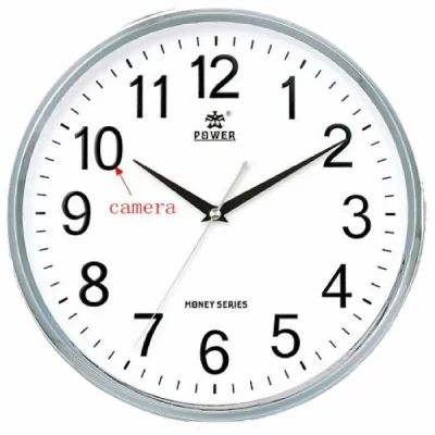 Eurowebb Horloge avec Camera Espion Full HD 1080P WiFi Ronde