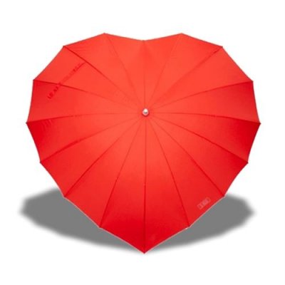 TOTALCADEAU Eurowebb Parapluie coeur rouge romantique mariage