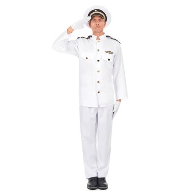GENERIQUE Eurrowebb Costume Commandant de Marine Deguisement de Marin M - L