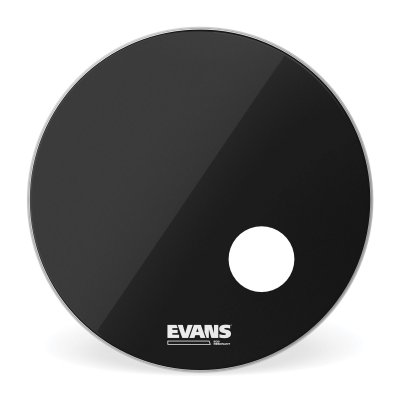 EVANS  BD22RB Peau de r&eacute;sonance de grosse caisse EQ3 22"" Noir