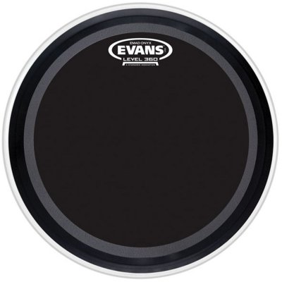 EVANS  Bd24emadonx - Peau De Grosse Caisse Emad Onyx, 24 Pouces
