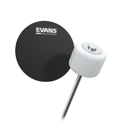EVANS  Eqpb1 Patch De Protection Noir Eq Pour Peau De Grosse Caisse
