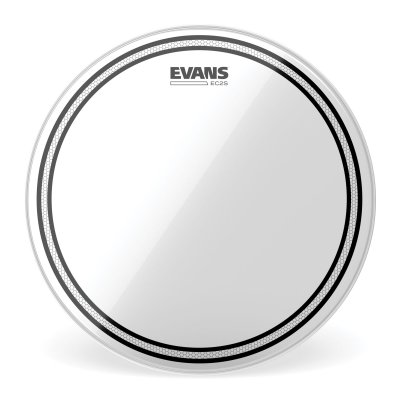 EVANS  Peau de grosse caisse  EC2 transparente, 10 pouces