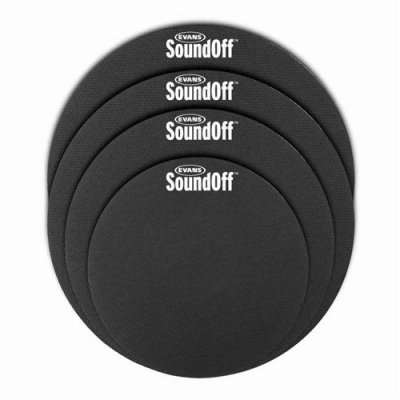 EVANS  SOSETSTD Jeu complet de Sourdines SoundOff pour Batterie