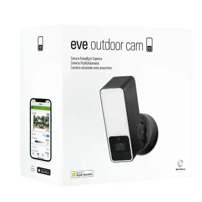 EVE  Outdoor Cam - Cam&eacute;ra s&eacute;curis&eacute;e avec projecteur (Apple HomeKit)