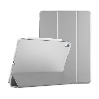 EVETANE  Coque silicone liquide pour Ipad Air 10,9"" Argent