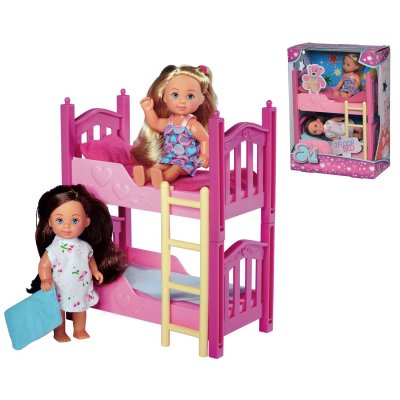 SMOBY Evi Love - Poup&eacute;e et son amie avec lit double