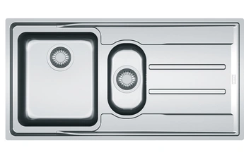 FRANKE evier &agrave; encastrer 51.4cm inox avec siphon - 758005 