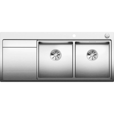 BLANCO Evier  divon ii 8 s-if inox - inox lisse - egouttoir a gauche