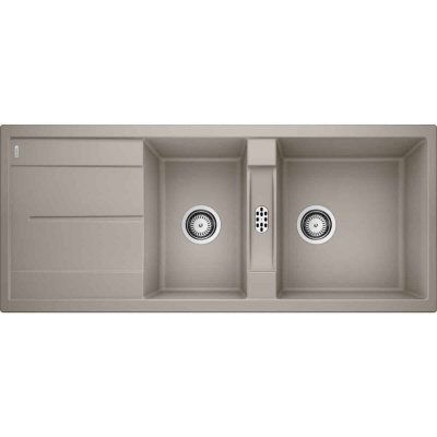 BLANCO Evier  Metra 8S Silgranit - Tartufo - Vidage : Manuel