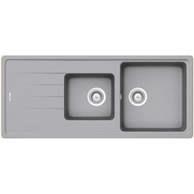 SCHOCK Evier granit gris ELEMENT 2 bacs 1 &eacute;gouttoir