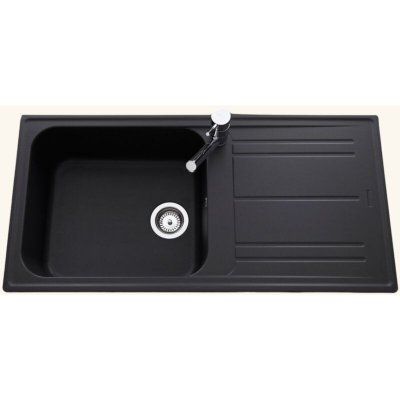 EWI Evier granit noir  HOLIDAY 1 grand bac -1 &eacute;gouttoir