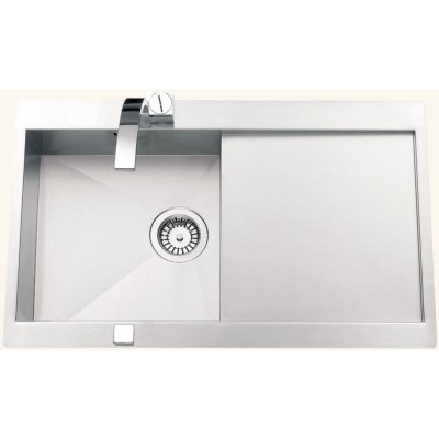 CUISISSIMO Evier inox lisse RIKAS 1 bac 1 &eacute;gouttoir 