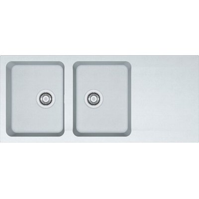 FRANKE Evier Orion Oid621 Blanc Artic (Sous Meuble 80Cm) 1160X510X190Mm