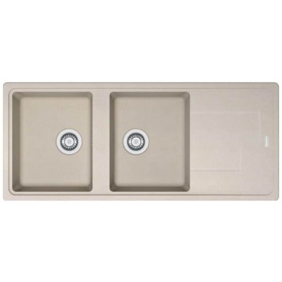FRANKE Evier Titan Fradura Ttd621 Beige (Sous Meuble 80Cm) 1160X500X190Mm