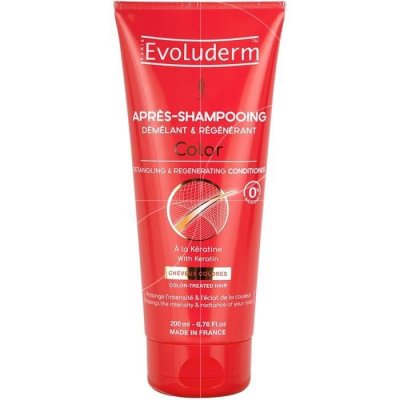 EVOLUDERM  - Apr&egrave;s-shampooing D&eacute;m&ecirc;lant & R&eacute;g&eacute;n&eacute;rant Color - 200ml