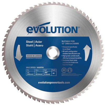 BIGBUY Evolution 60t lame tct de scie circulaire pour acier 305&nbsp;mm