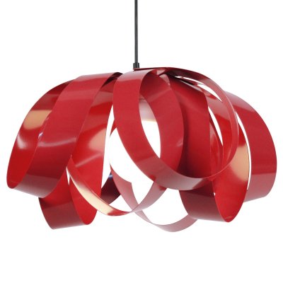 TOSEL EVORA - Suspension abstract m&eacute;tal rouge