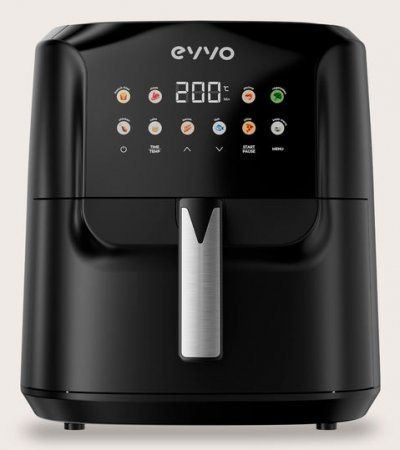 EVVO  Advance Unique 6 L Autonome 1700 W Friteuse D&acute;air Chaud Noir