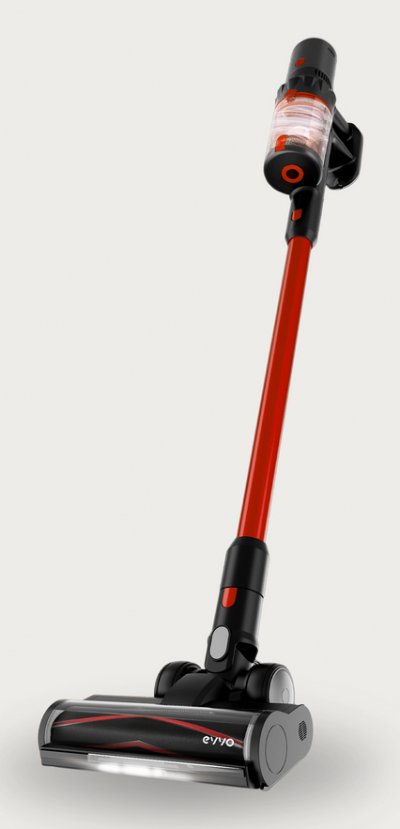 EVVO  Ai25 Aspirateur-balai 2 En 1 Batterie Sec Sans Sac 0,6 L 500 W Noir, Rouge 2,5 Ah