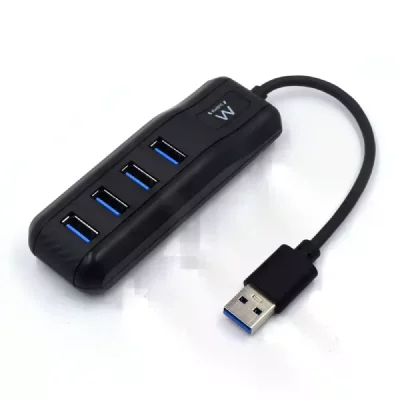 EWENT  Ew1138 Usb-a 3.1 Hub 4 Ports Noir