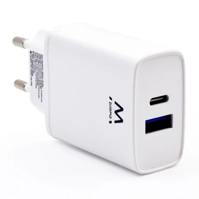 EWENT  ew1321 cargador de pared usb-c quick charge 3.0 20w