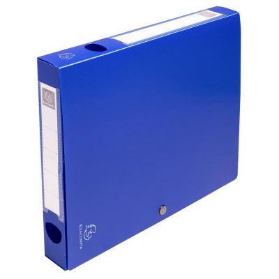 Exacompta Cartobox - Bo&icirc;te De Classement - 40 Mm - A4 - Bleu Opaque