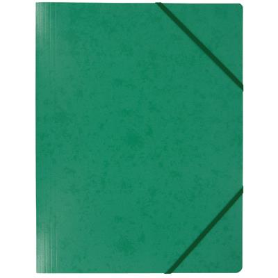 GENERIQUE Exacompta Chemise &agrave; &eacute;lastiques 24 x 32 cm 3 rabats 375 g Vert