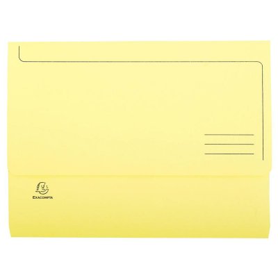 EXACOMPTA  Chemise-pochette - Carte JURA 220g - Jaune - Lot de 10