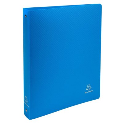 EXACOMPTA  Classeur 4 Anneaux 30 Mm Polypropyl&egrave;ne Opaque - A4 Maxi Bleu