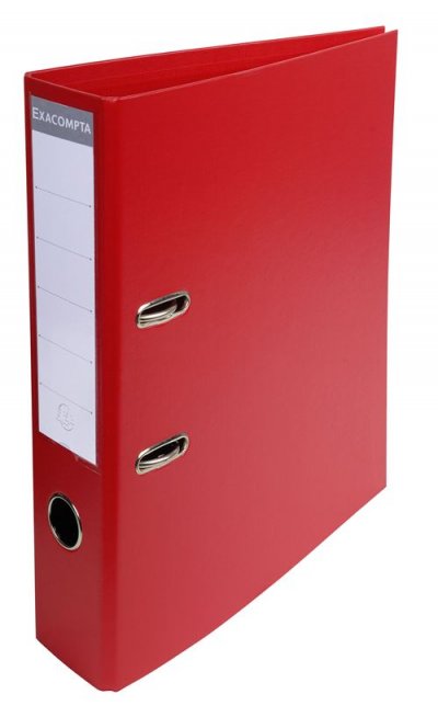 EXACOMPTA  Classeur &agrave; Levier A4 PVC Dos 70mm Rouge