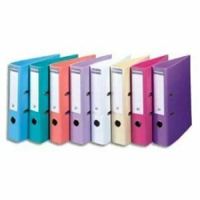 EXACOMPTA  Classeur Pvc A4 D70mm Premtouch Couleur Pastel Al&eacute;atoire