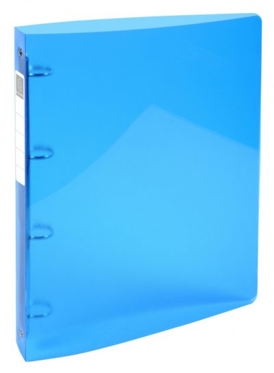 EXACOMPTA  Classeur souple 4 anneaux 30 mm IDERAMA A4 polypropyl&egrave;ne - Dos 4 cm - Bleu ciel