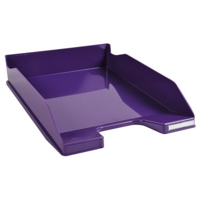 EXACOMPTA  Corbeille &agrave; courrier  combo 2 Iderama violet - Lot de 6