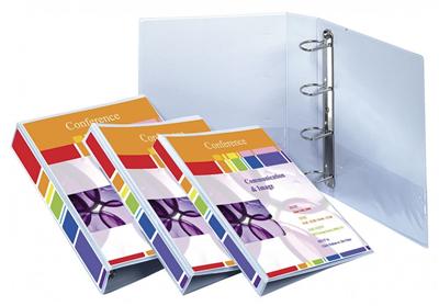 EXACOMPTA   classeur personnalisable kreacover, a4 maxi, blanc noir