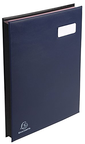 CLAIRCELL Exacompta exacompta parapheur, a4, 24 compartiments, bleu fonc&eacute; noir