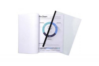 EXACOMPTA   plat de couverture, pvc, a4, transparent noir