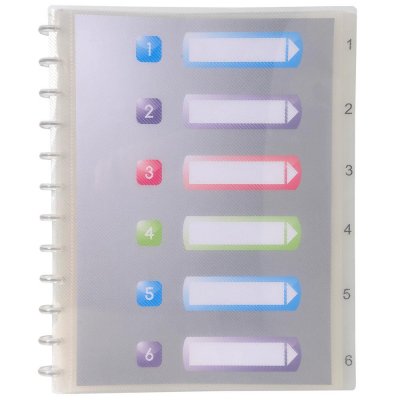 EXACOMPTA   prot&egrave;ge-documents, a4, 10 pochettes, transparent noir