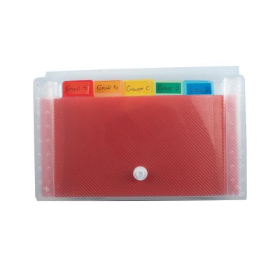 Exacompta exacompta trieur valisette crystal, 6 compartiments noir