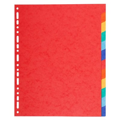 EXACOMPTA  Intercalaires Carte Lustr&eacute;e XXL 12 Positions 220g