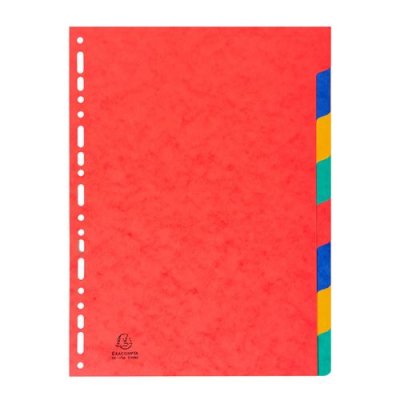 EXACOMPTA  Intercalaires en carton, A4, 8 touches