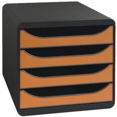 EXACOMPTA  Module de classement Big Box 4 tiroirs Iderama - Orange